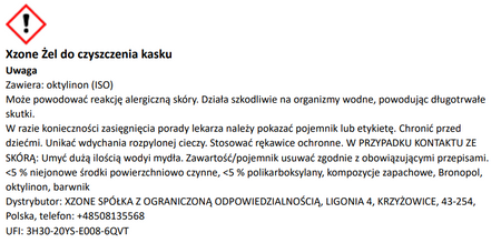 Podróżny zestaw do pielęgnacji kasku XZONE 110ml