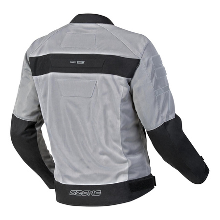 Kurtka tekstylna OZONE DART SILVER/BLACK srebrny czarny