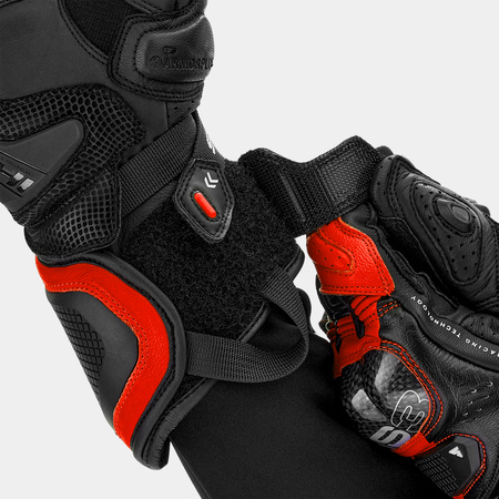 Rękawice sportowe SHIMA RS-3 RED FLUO czarny czerwony fluo