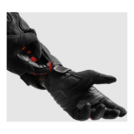 Rękawice miejskie damskie REBELHORN CORE LADY BLACK/RED czarny czerwony