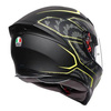 Kask integralny AGV K5 S TORNADO BLACK/YELLOW FLUO czarny żółty fluo szary