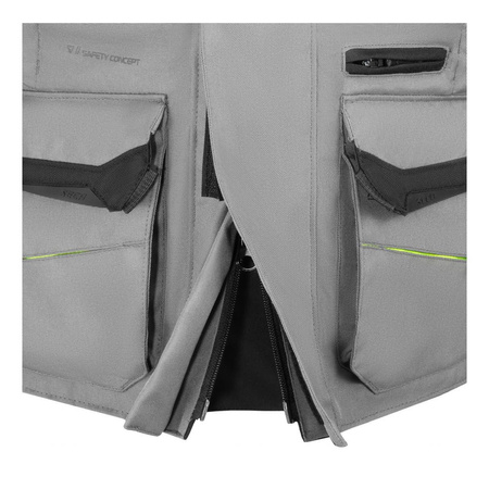 Kurtka tekstylna damska SECA ARRAKIS III LADY TITANIUM szary żółty fluo czarny