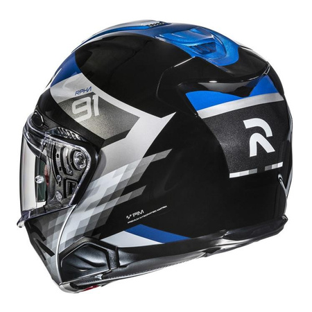Kask szczękowy HJC RPHA 91 MADAL BLACK/BLUE czarny niebieski