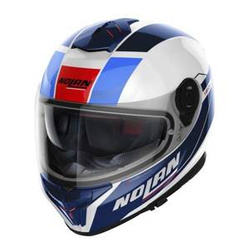 Kask integralny NOLAN N80-8 MANDRAKE WHITE/RED/BLUE niebieski czerwony biały
