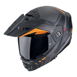 Kask szczękowy SCORPION ADX-2 LEWIS MATT BLACK/ORANGE czarny pomarańczowy