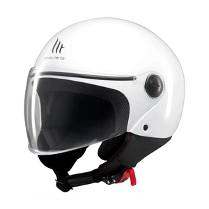 Kask otwarty MT STREET S SOLID GLOSS PEARL WHITE biały