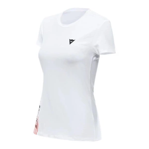 Koszulka T-shirt damski DAINESE LOGO LADY WHITE/BLACK biały czarny