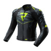 Kurtka skórzana REBELHORN VANDAL 2 BLACK/GREY/FLUO YELLOW czarny szary żółty fluo