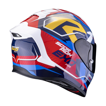 Kask integralny SCORPION EXO R1 EVO AIR COUP BLUE/RED/YELLOW niebieski czerwony żółty