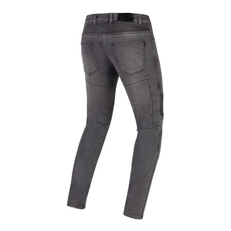 Jeansy motocyklowe OZONE RUSTY WASHED BLACK czarny