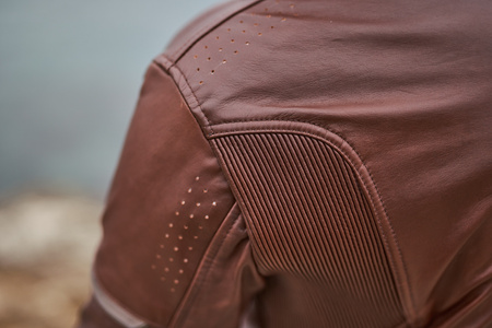 Kurtka skórzana SHIMA HUNTER+ 2.0 BROWN brązowy