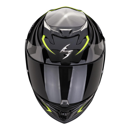 Kask integralny SCORPION EXO 520 EVO AIR TERRA BLACK/SILVER/NEON YELLOW czarny srebrny żółty fluo