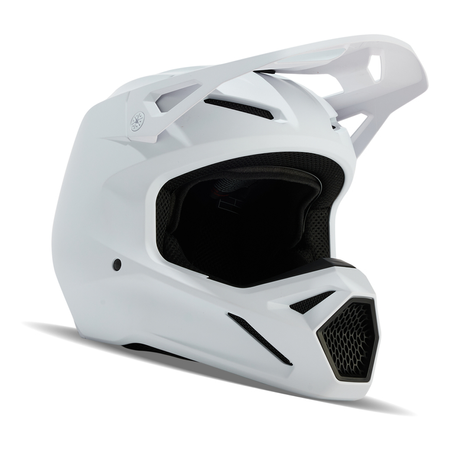Kask cross FOX V1 SOLID MATTE WHITE biały mat