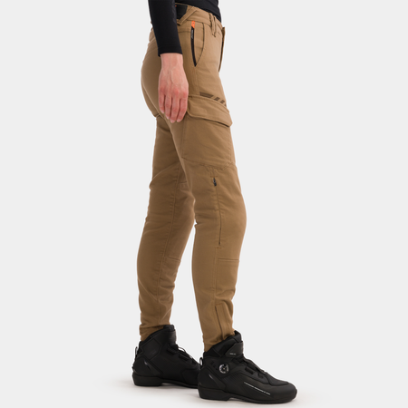 Jeansy motocyklowe damskie SHIMA RECON LADY SAND beżowy