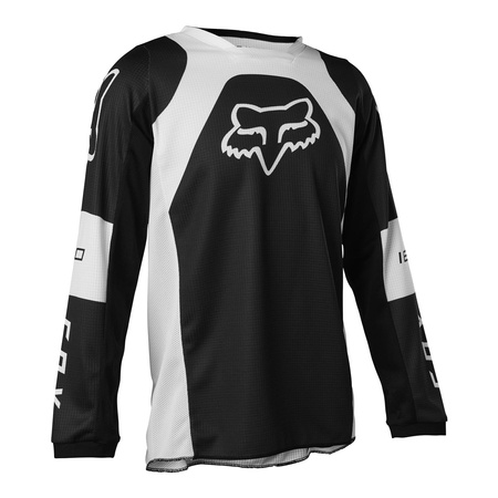 Bluza cross dziecięca FOX JUNIOR 180 LUX BLACK czarny biały