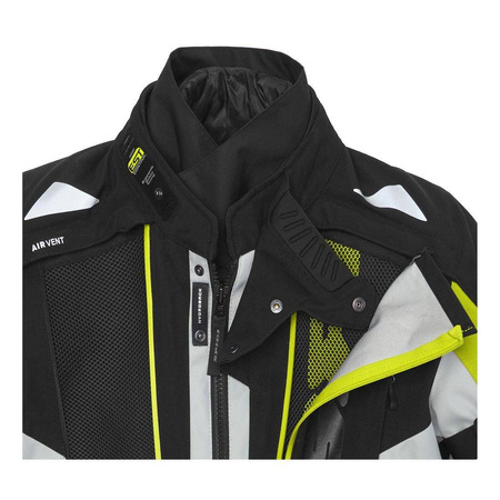 Kurtka tekstylna SPIDI ALLROAD YELLOW FLUO czarny szary żółty fluo
