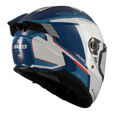 Kask integralny AXXIS HAWK EVO SV TITAN A7 GLOSS BLUE niebieski biały