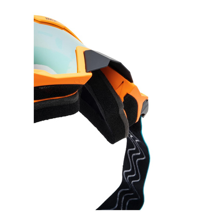 Gogle motocyklowe IMX SAND ORANGE MATT/BLUE/WHITE SZYBA ORANGE IRIDIUM + CLEAR pomarańczowy niebieski biały