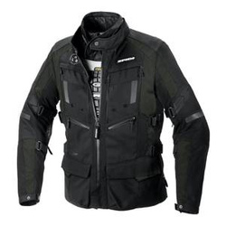 Kurtka tekstylna SPIDI 4 SEASON EVO DARK GREEN/BLACK czarny zielony