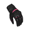 Rękawice miejskie damskie SECA AXIS MESH II LADY FUCHSIA czarny różowy