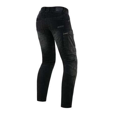 Jeansy motocyklowe REBELHORN VANDAL DENIM BLACK czarny