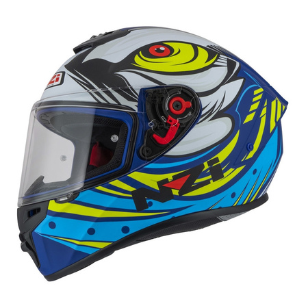 Kask integralny NZI TRENDY OCELO BLUE WHITE SKY BLUE MATT biały niebieski