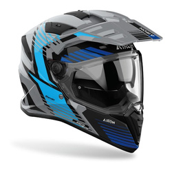 Kask integralny AIROH BANDIT SPICY BLUE GLOSS niebieski szary