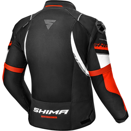 Kurtka tekstylna SHIMA MESH PRO 2.0 RED czarny czerwony biały