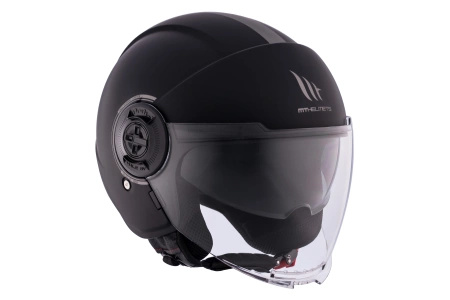 Kask otwarty MT VIALE SV S SOLID MATT BLACK czarny mat