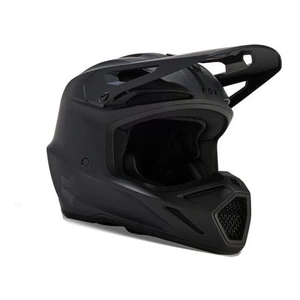 Kask cross FOX V3 SOLID BLACK MATT czarny mat