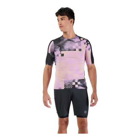 Koszulka rowerowa FOX FLEXAIR ASCENT PULSE DUSTY ROSE różowy czarny