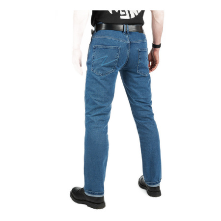Jeansy motocyklowe PANDO MOTO JAMES REGULAR BLUE niebieski