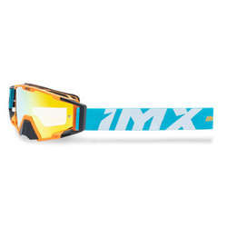Gogle motocyklowe IMX SAND ORANGE MATT/BLUE/WHITE SZYBA ORANGE IRIDIUM + CLEAR pomarańczowy niebieski biały