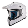 Kask cross MT FALCON S PURE A0 GLOSS PEARL biały