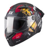 Kask integralny AXXIS FENIX HOPLITA B5 MATT czarny czerwony żółty