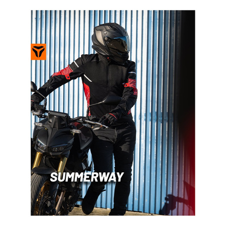 Kurtka tekstylna SECA SUMMER WAY BLACK/RED czarny czerwony