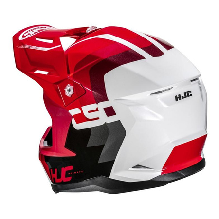 Kask cross HJC C50 PRIMAL RED/WHITE czerwony biały