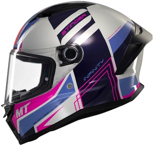 Kask integralny MT STINGER 2 TRON WHITE/PINK/BLUE