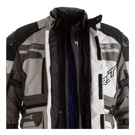 Kurtka tekstylna RST PRO SERIES ADVENTURE X CE GREY/SILVER czarny szary grafitowy