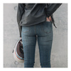 Jeansy motocyklowe damskie REBELHORN CLASSIC III LADY SLIM FIT WASHED BLUE niebieski