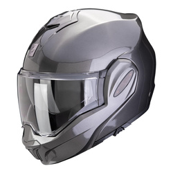 Kask szczękowy SCORPION EXO-TECH EVO PRO SOLID METTALIC GREY szary