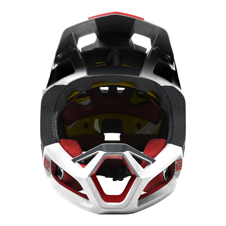 Kask rowerowy FOX PROFRAME BLOCKED BLACK/WHITE czarny biały czerwony