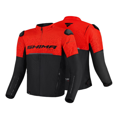 Kurtka tekstylna SHIMA DRIFT MEN RED czarny szary czerwony