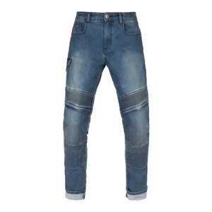 Jeansy motocyklowe BROGER OHIO WASHED BLUE niebieski