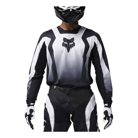 Bluza cross FOX 180 LEAN-EXTD BLACK/WHITE czarny biały