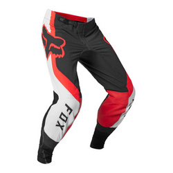 Spodnie cross FOX FLEXAIR EFEKT FLUO RED czarny czerwony fluo biały