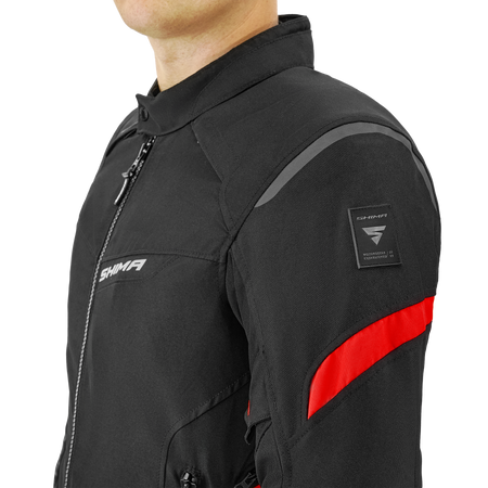 Kurtka tekstylna SHIMA RUSH 2.0 RED czarny czerwony