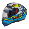 Kask integralny NZI TRENDY OCELO BLUE WHITE SKY BLUE MATT biały niebieski