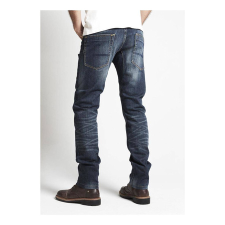 Jeansy motocyklowe SPIDI J-TRACKER LONG DARK BLUE granatowy niebieski