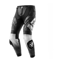 Spodnie skórzane REBELHORN INFERNO BLACK/WHITE czarny biały